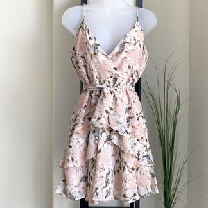 ✨ SELFIE LESLIE pink floral flower dress